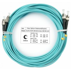 Шнур оптический duplex FC-ST 50/125 mm OM3 10м LSZH Cabeus FOP-50-FC-ST-10m