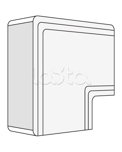 Угол плоский NPAN 80x40 мм DKC 01740 в Шахтах Аксессуары для кабель-канала Pintop.ru