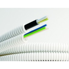 Электротруба ПВХ гибкая гофр. д.16мм, цвет серый, с кабелем ВВГнг(А)-LS 3х1,5мм² РЭК "ГОСТ+", 50м DKC 9L91650